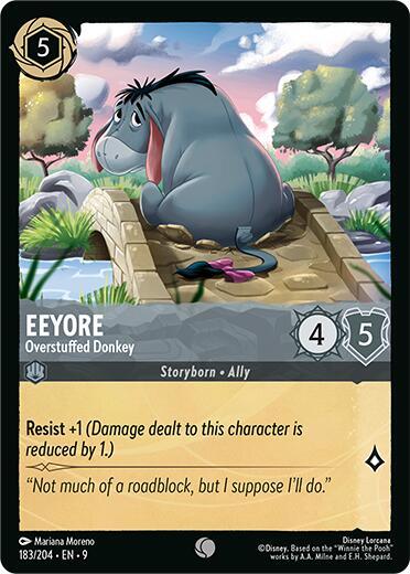 Eeyore- Overstuffed Donkey [183/204] C (Fabled)