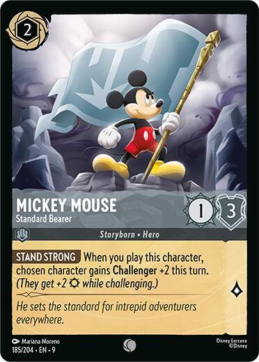 Mickey Mouse- Standard Bearer [185/204] C (Fabled)