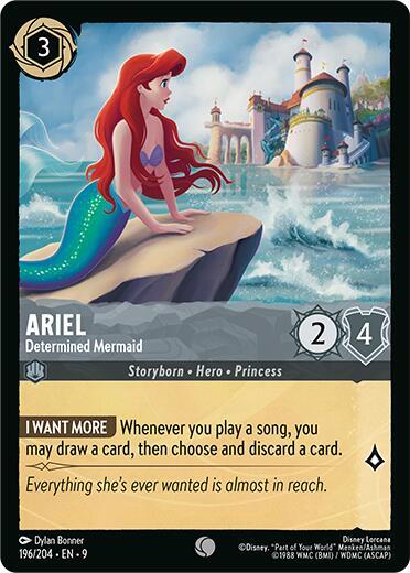Ariel- Determined Mermaid [196/204] C (Fabled)