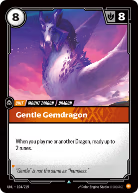 Gentle Gemdragon [UNL-104] [U]