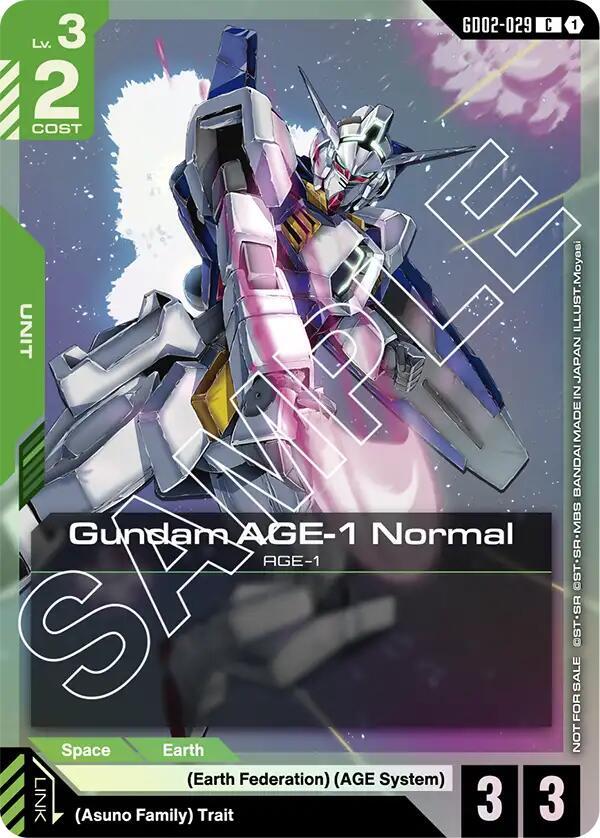 Gundam AGE-1 Normal (GD02-029) (GD02 Release Event) - Gundam Promotional Cards