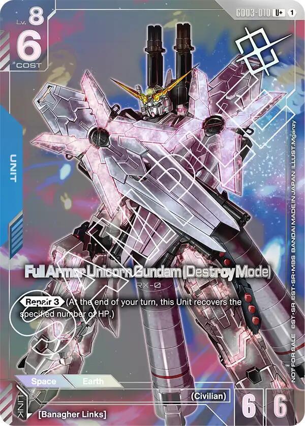 Full Armor Unicorn Gundam (Destroy Mode) [GD03-010] [U] (Store Tournament Winner Pack 03)
