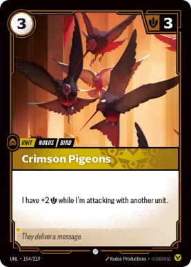 Crimson Pigeons [UNL-154] [C]