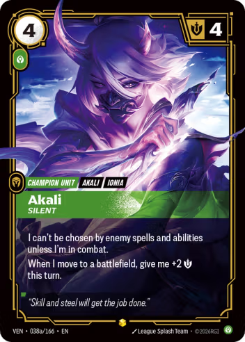 Akali - Silent (Alternate Art) [VEN-038aS]