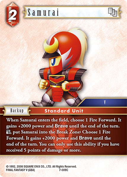 Samurai (07-009C) [Opus 7]