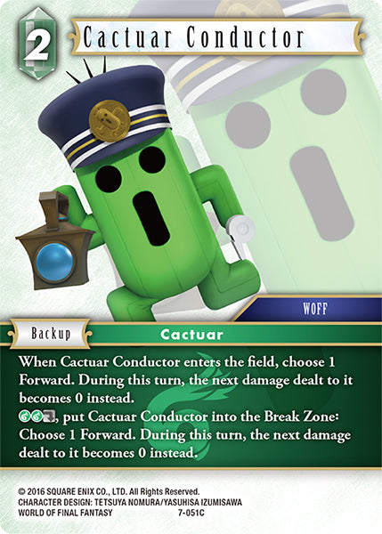 Cactuar Conductor (07-051C) [Opus 7]