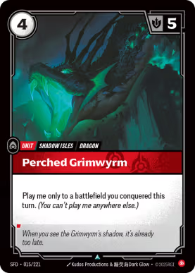 Perched Grimwyrm [SFD-015] [U]