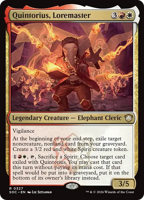 Quintorius, Loremaster [SOC-327] [R]