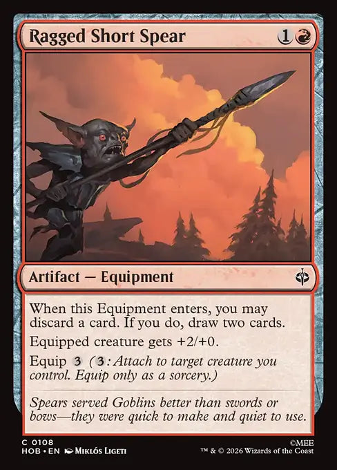 Ragged Short Spear [HOB-108] [C]