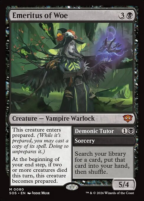 Emeritus of Woe // Demonic Tutor [SOS-080]