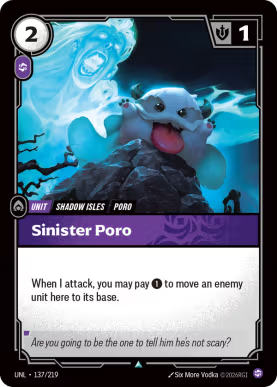Sinister Poro [UNL-137] [U]