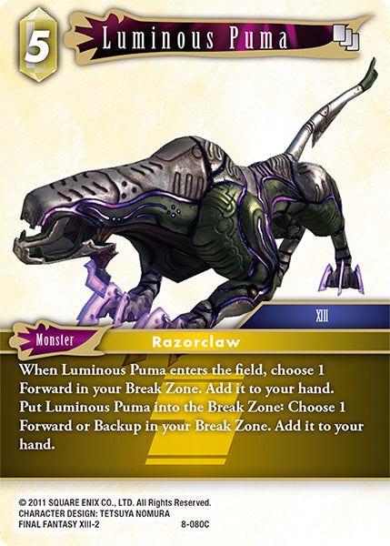 Luminous Puma (08-080C) [Opus 8]