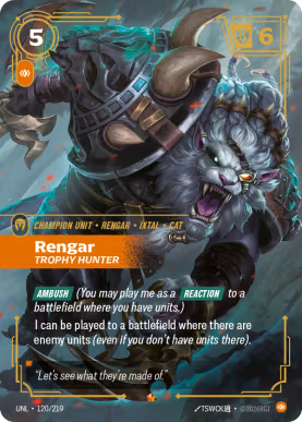 Rengar - Trophy Hunter [UNL-120] [E]