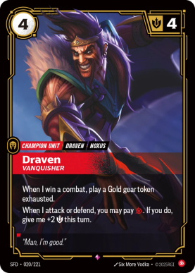 Draven - Vanquisher [SFD-020] [R]