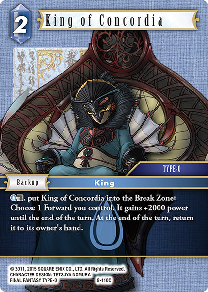 King of Concordia (09-110C) [Opus 9]