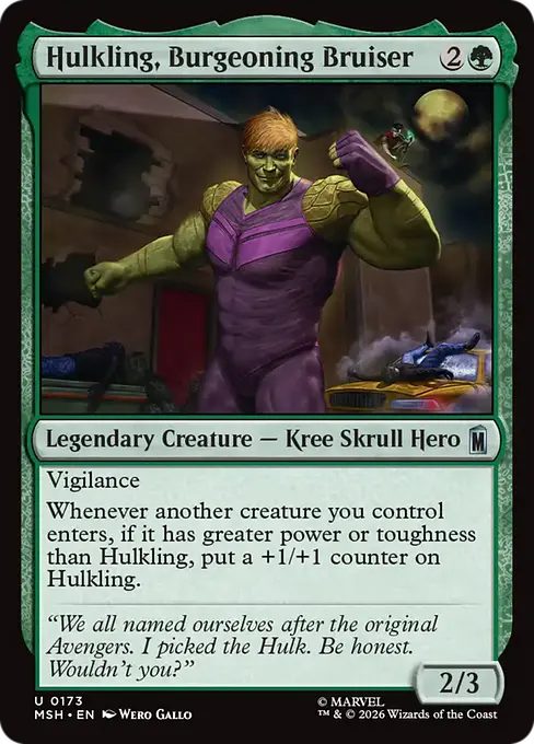 Hulkling, Burgeoning Bruiser [MSH-173] [U]
