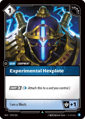 Experimental Hexplate [SFD-073] [U]