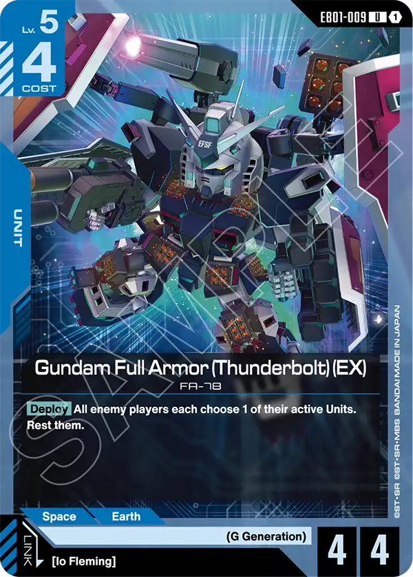 Gundam Full Armor (Thunderbolt) (EX) [EB01-009] [U]