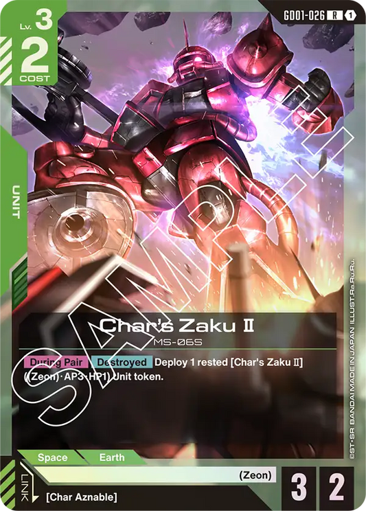 Char's Zaku Ⅱ (GD01-026) R