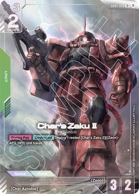 Char's Zaku Ⅱ GD01-026R+ (Edition Beta)