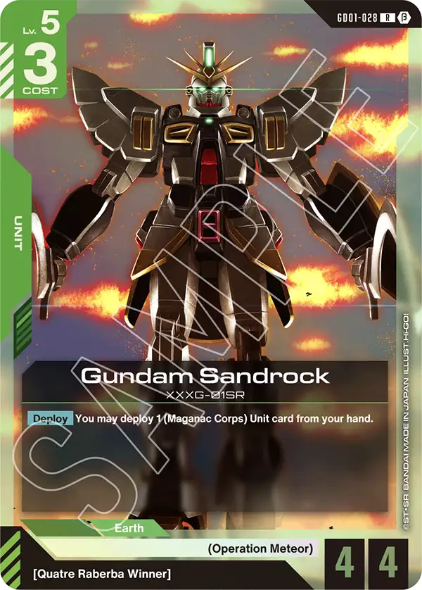 Gundam Sandrock GD01-028R (Edition Beta)