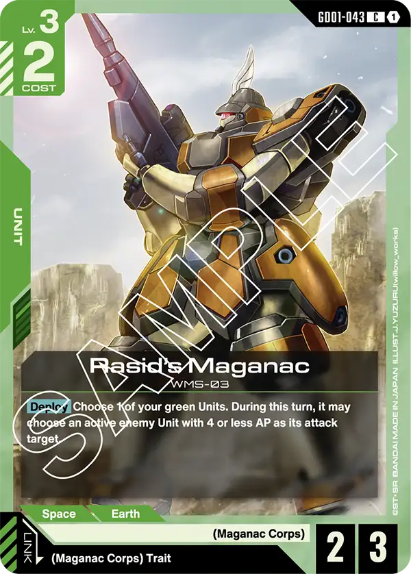 Rasid's Maganac (GD01-043) Common