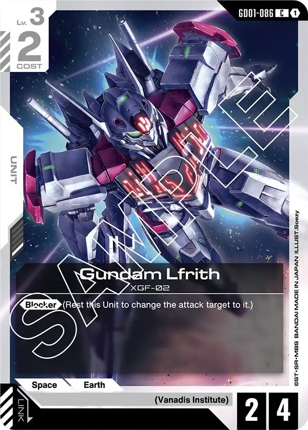 Gundam Lfrith (GD01-086) Common