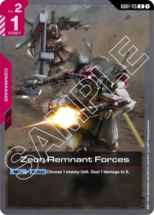 Zeon Remnant Forces (GD01-115) Common