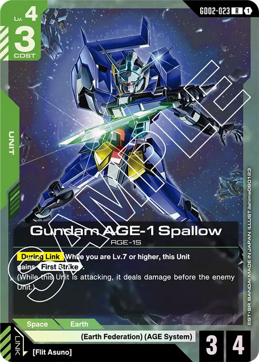 Gundam AGE-1 Spallow (GD02-023) R
