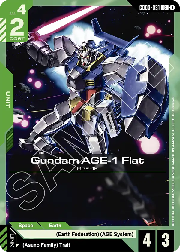 Gundam AGE-1 Flat [GD03-031] [C]
