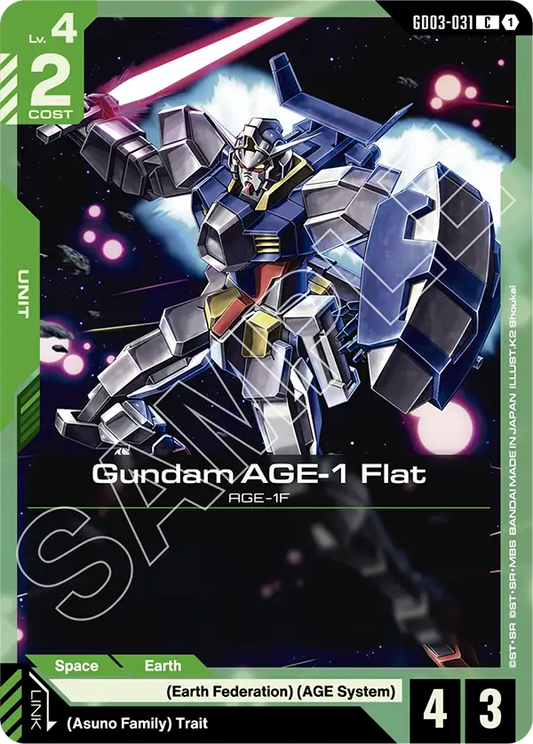 Gundam AGE-1 Flat [GD03-031] [C]