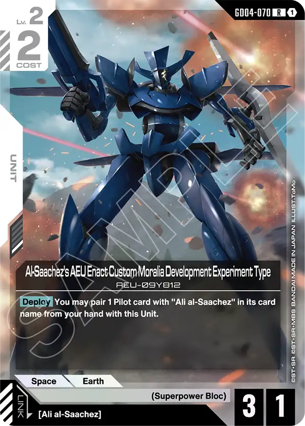 Al-Saachez's AEU Enact Custom Moralia Development Experiment Type [GD04-070] [R]