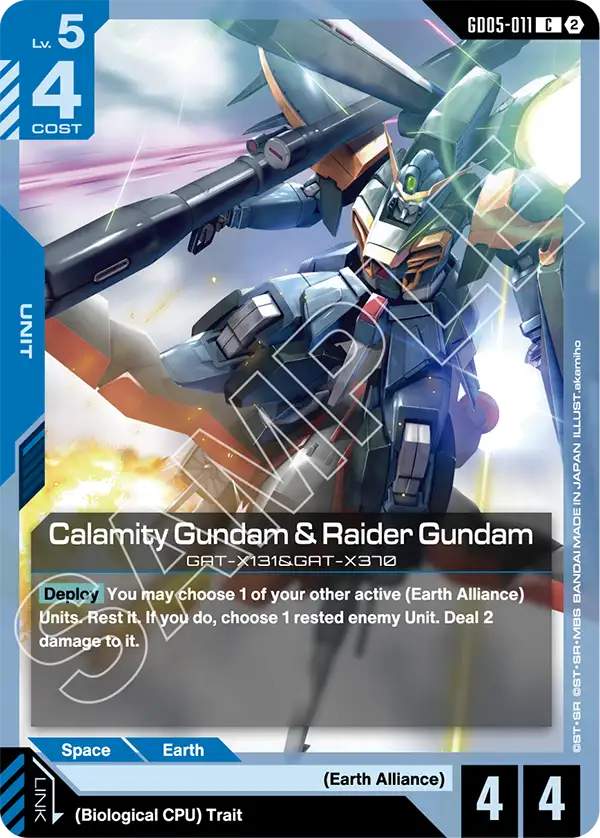 Calamity Gundam & Raider Gundam [GD05-011] [C]