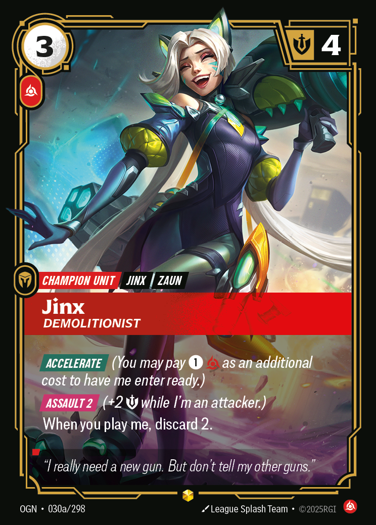 Jinx - Demolitionist - Alternate Art [OGN-030a]
