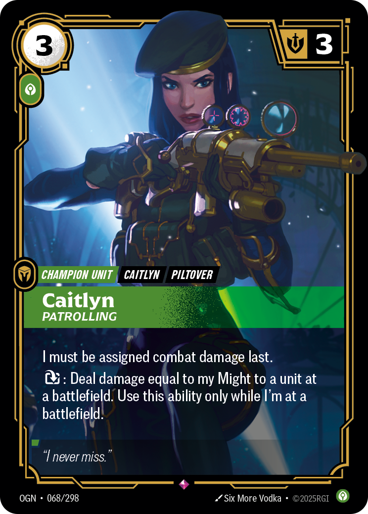 Caitlyn - Patrolling [OGN-068]