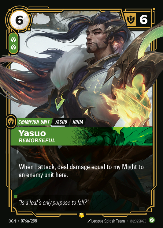 Yasuo - Remorseful - Alternate Art [OGN-076a]