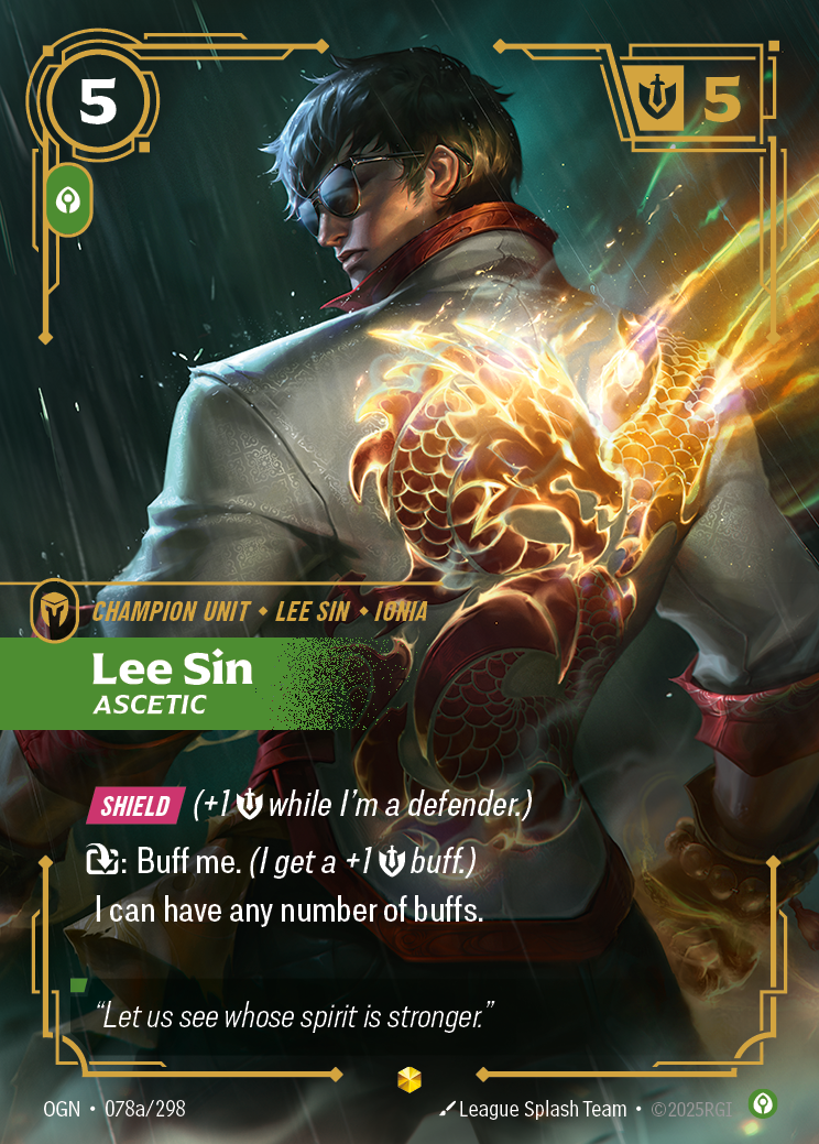 Lee Sin - Ascetic - Alternate Art [OGN-078a]