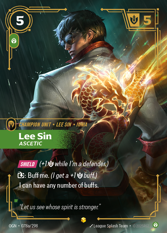 Lee Sin - Ascetic - Alternate Art [OGN-078a]