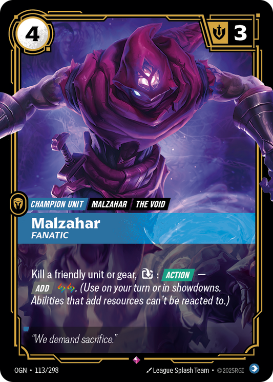 Malzahar - Fanatic [OGN-113]