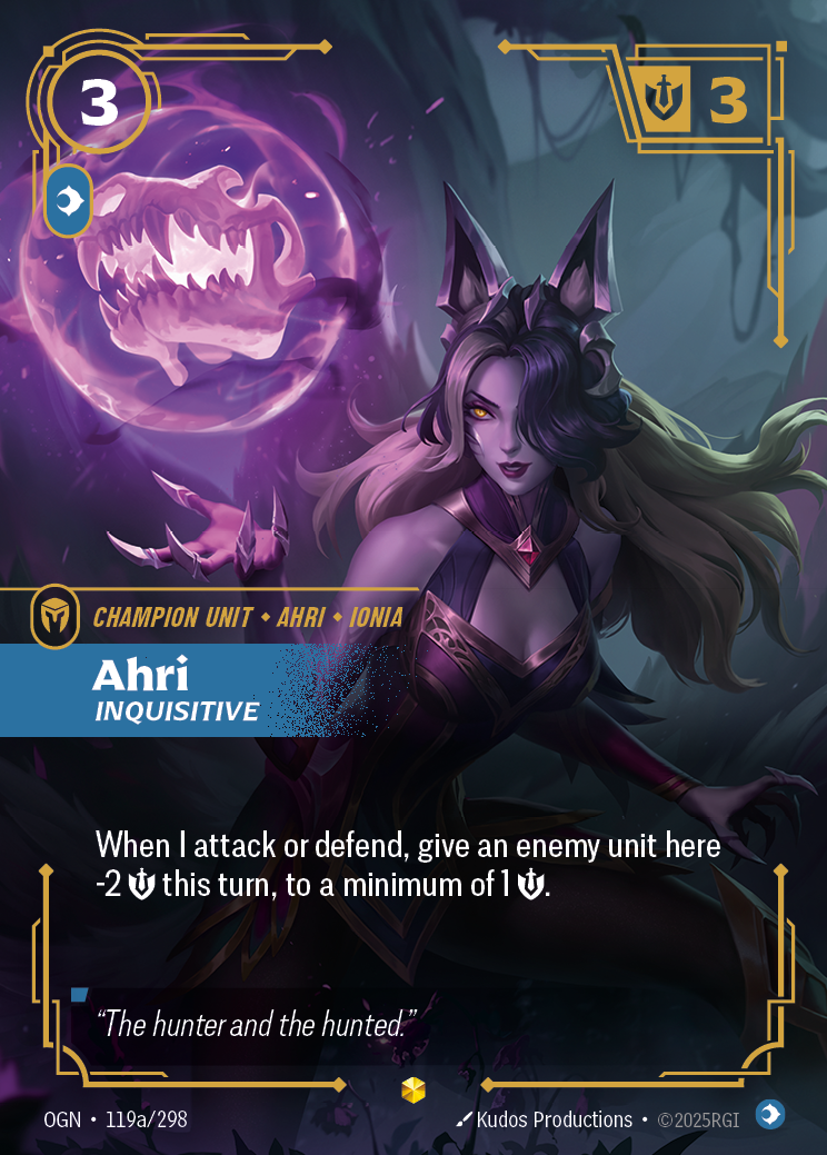 Ahri - Inquisitive - Alternate Art [OGN-119a]