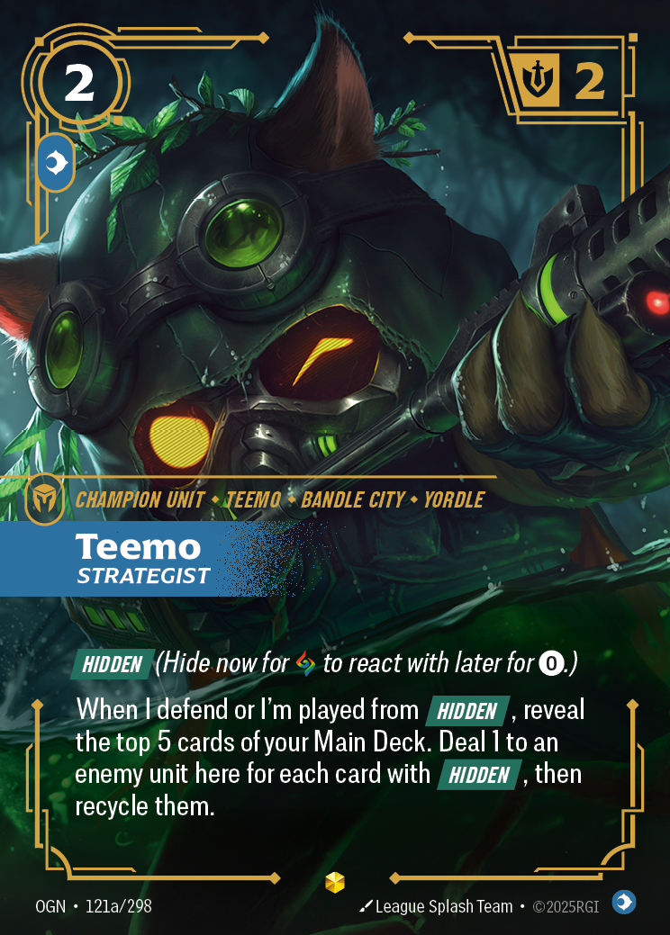 Teemo - Strategist - Alternate Art [OGN-121a]