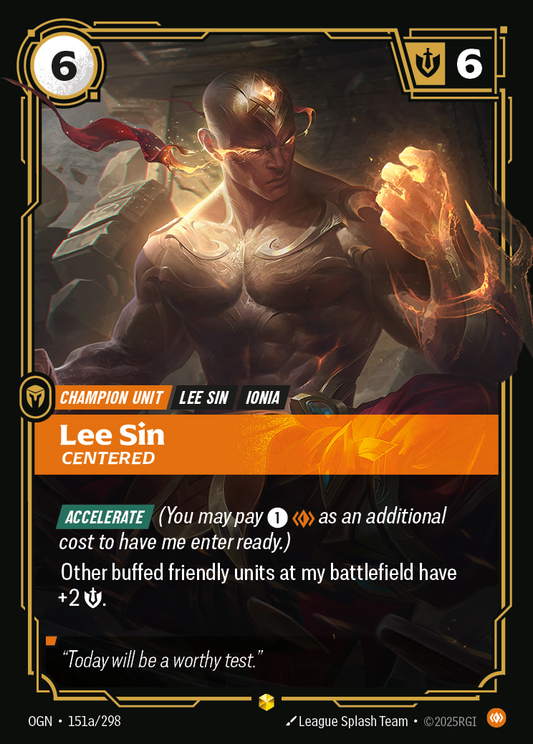 Lee Sin - Centered - Alternate Art [OGN-151a]