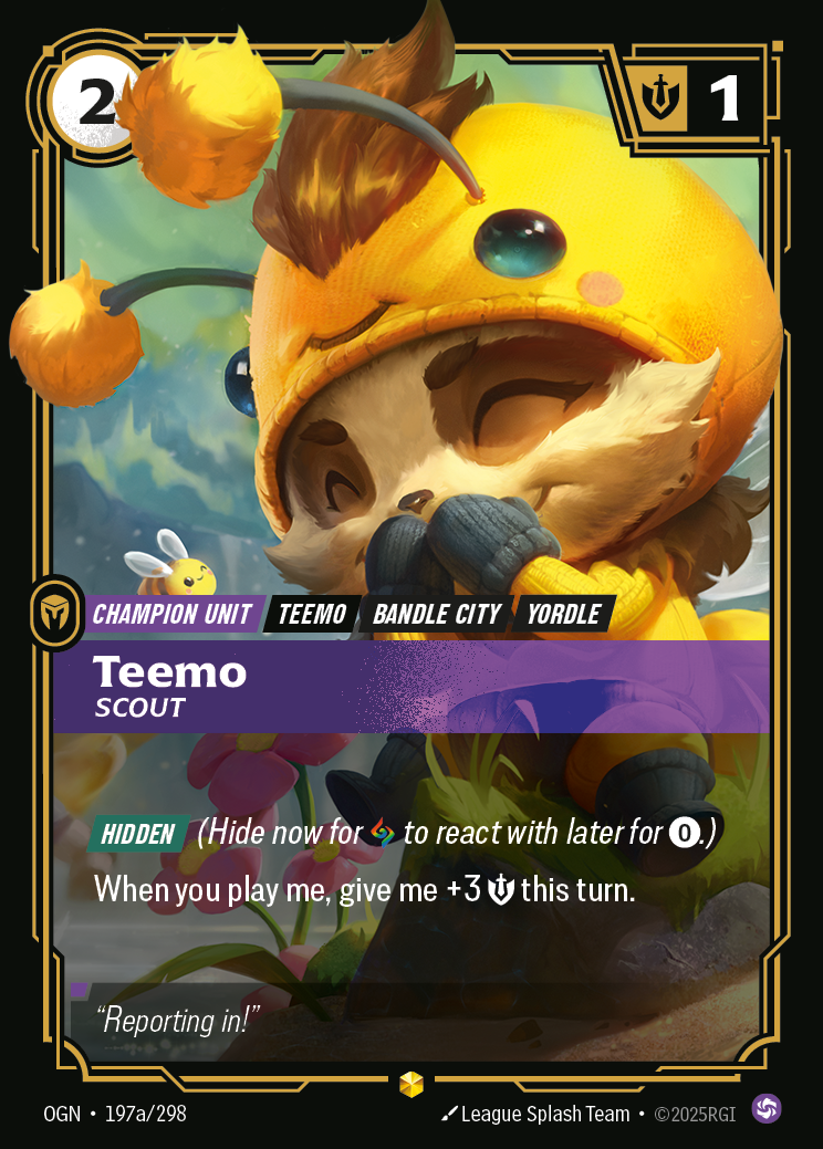 Teemo - Scout - Alternate Art [OGN-197a]