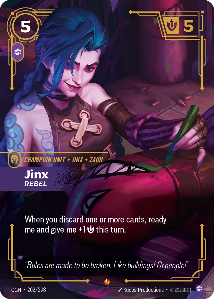 Jinx - Rebel - Riftbound Organized Play Promotional Cards (OPP)