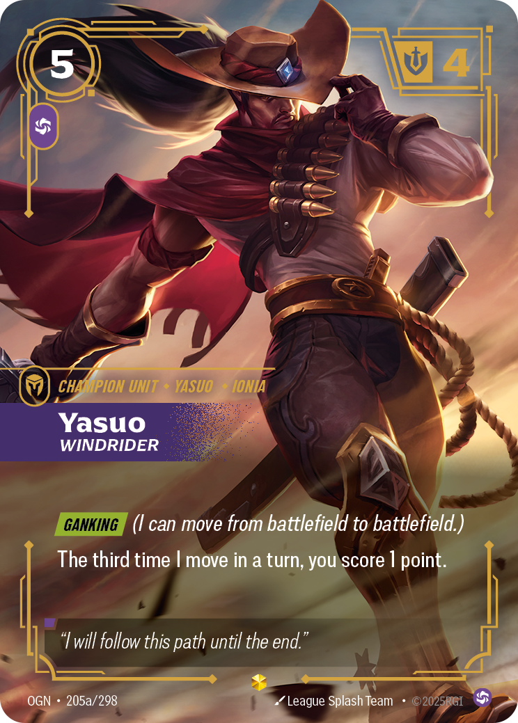 Yasuo - Windrider - Alternate Art [OGN-205a]
