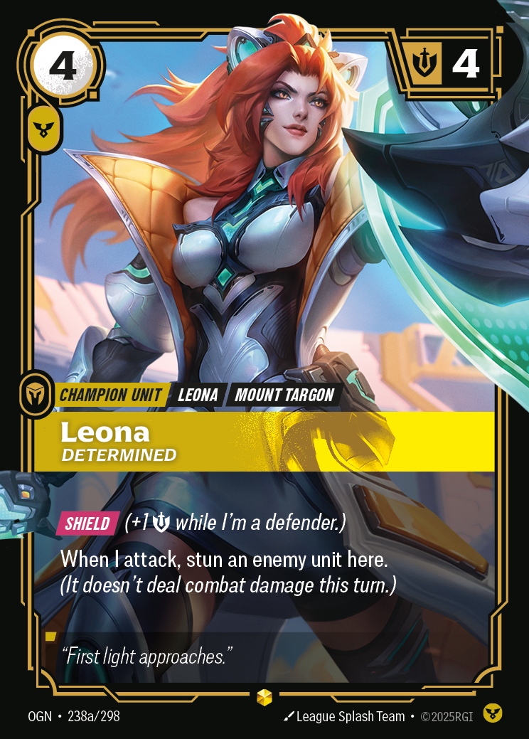 Leona - Determined - Alternate Art [OGN-238a]
