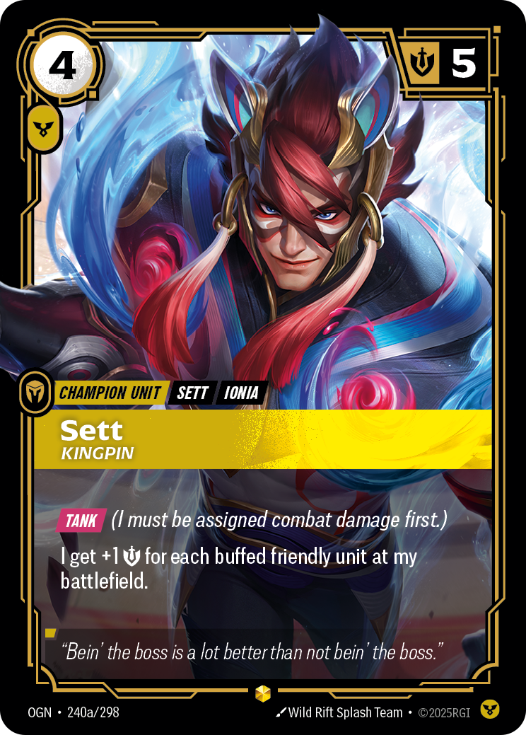 Sett - Kingpin - Alternate Art [OGN-240a]