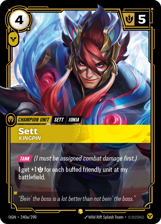 Sett - Kingpin - Alternate Art [OGN-240a]