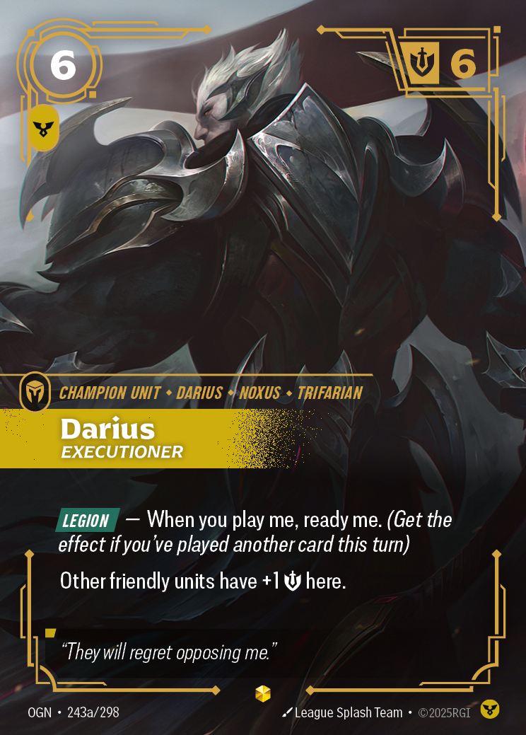 Darius - Executioner - Alternate Art [OGN-243a]