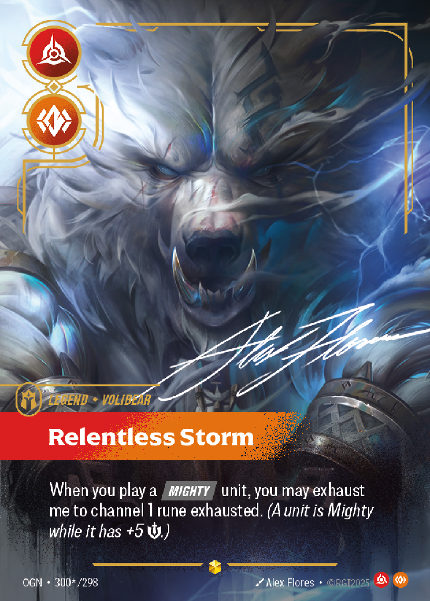 Volibear - Relentless Storm - Showcase Signed [OGN-300S]